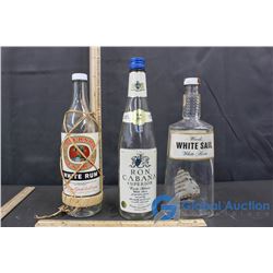 White Sail White Rum, Govenor General Whit Rum, Ron Cabana White Rum