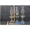 Image 1 : (3) Coal Oil Lamps w/Globes