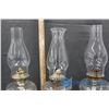 Image 3 : (3) Coal Oil Lamps w/Globes