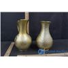 Image 2 : 2 Golden Coloured Pitchers