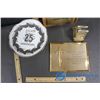 Image 2 : Two 50th Anniversary Plaques, Napkin Holder, and 25th Anniversary Serving Platter
