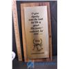 Image 3 : Two 50th Anniversary Plaques, Napkin Holder, and 25th Anniversary Serving Platter