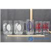 Image 3 : (3) October Fest Glass Beer Mugs and (2) Vesna Glasses