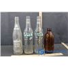 Image 1 : (3) Vintage Pop Bottles and 1 Stubby Beer Bottle - Crush, Suncrest, etc.