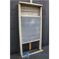 Vintage Winner Zinc Wash Board