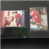 Image 4 : Gordie Howe Book & (4) Hockey Cards