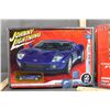 Image 3 : 2 NIB Car Model Kits - Johnny Lightning, Ferrari 599 GTB Florano