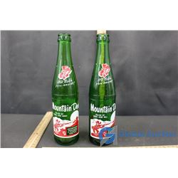 (2) Mountain Dew Hillbilly Bottles