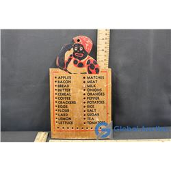 Vintage Wooden Shipping List