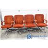 Image 1 : 4 Vintage Orange Office Chairs BID PRICE IS TIMES 4