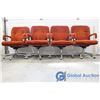 Image 2 : 4 Vintage Orange Office Chairs BID PRICE IS TIMES 4