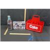 Image 1 : Plastic Coke Crate and Tins