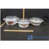 Image 1 : Pyrex and No Name Casserole Dishes w/Lids