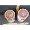 Image 2 : IH Engine 1 Quart Oil Tin, Quaker State 1 Litre Oil Container - Full