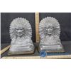 Image 2 : Metal Native American Book Ends