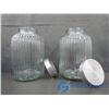 Image 1 : (2) Large Glass Cannisters