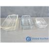 Image 1 : (3) Kitchen Glassware - (2) Bakeware, & Butter Dish