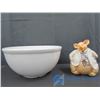 Image 1 : Large Stoneware Bowl & Doctor Pig Bank