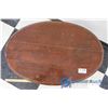 Image 2 : Vintage Wooden Oval End Table w/Drawer