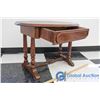 Image 3 : Vintage Wooden Oval End Table w/Drawer