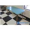 Image 2 : Blue Vintage Kitchen Table w/Leaf