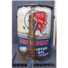 Image 4 : 5 Gallon Red Indian Motor Oil Pail