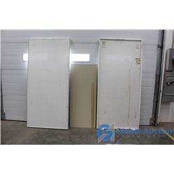 (3) Metal Pegboards