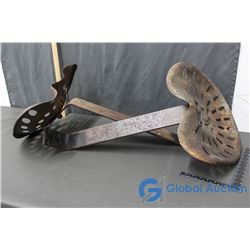 (2) Metal Tractor Seats