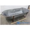 Image 1 : Vinage Galvanized Bath Tub (17"X 24"X 60")