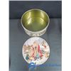 Image 16 : Assortment Of Decorative Box & Round Tins With Wire Basket