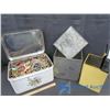 Image 2 : Tin Full Of Clothing Pins & 2 Tin Boxes