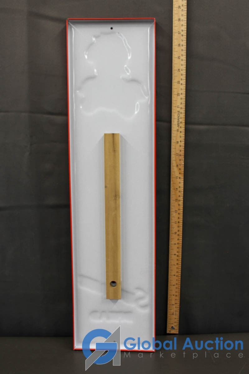 Large Embossed Tin Sunbeam Bread Thermometer Large embossed tin sunbeam bread thermometer