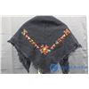 Image 2 : (3) Hand Embroidered Hutterite Shawls (Dated 1940s)