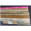 Image 2 : Collection of Vintage Rulers and Yard Sticks