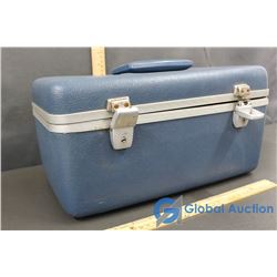 Vintage Blue Vanity Suitcase
