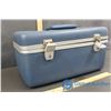 Image 1 : Vintage Blue Vanity Suitcase