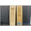 Image 1 : Pair of Wooden Shutters (29"x8")