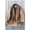 Image 1 : Australian Style Oilskin Drover Jacket (size Large)