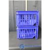 Image 2 : 2 Blue Stacking Storage Baskets
