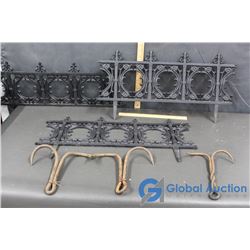 (3) Garden Fences & (3) Trap Drags