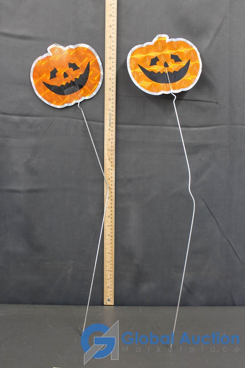 2 Vintage Tennis Rackets, Badmitton Racket & 2 Halloween Decor