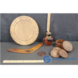 One Cent Medallion, Misc Wooden Items