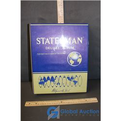 Statesman World Stamp Deluxe Album With Vintage Mary Stamps, Especially Canada