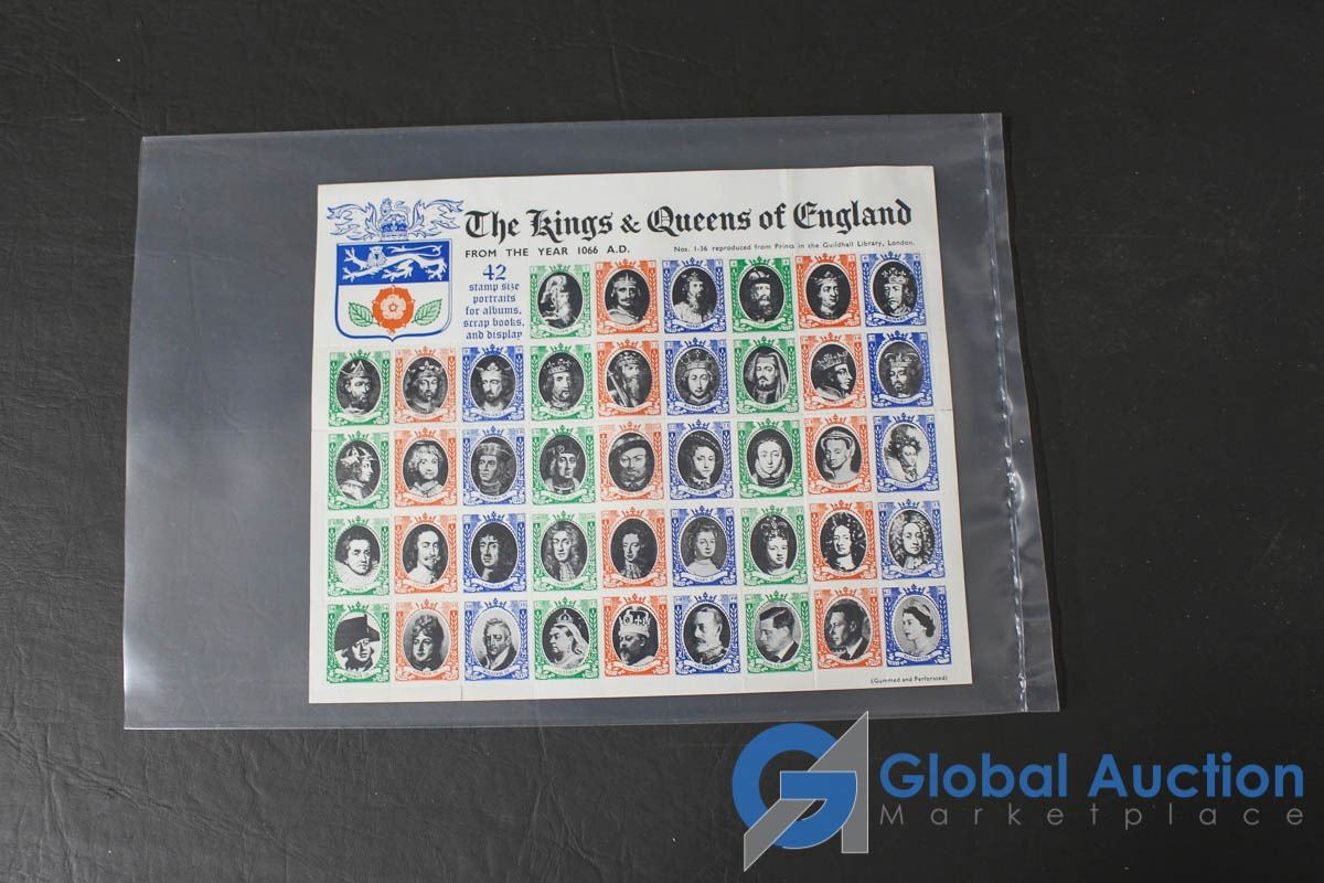 American Prestident Stamps & English Royalty Stamps