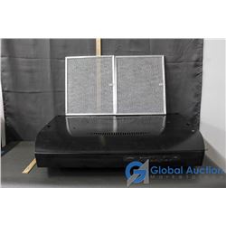 Black 30" Allure Range Hood by Nutone with Grease Inserts