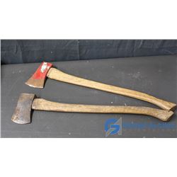 2 Wooden Handled Axes - May 1889