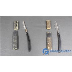 2 Vintage Straight Razors w/Cases