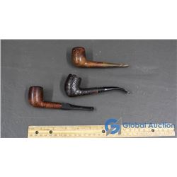 3 Vintage Smoking Pipes