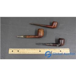 3 Vintage Smoking Pipes