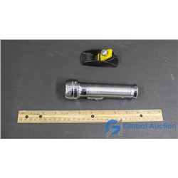 Vintage Plainer and Rayovac Sportsman Flashlight